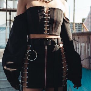 Bryan Hearns Strapless Bustier Kylie TOP ONLY Size Small Rare Sold Out